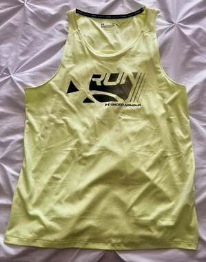 Under Armour Tank Top Mens M Neon Yellow